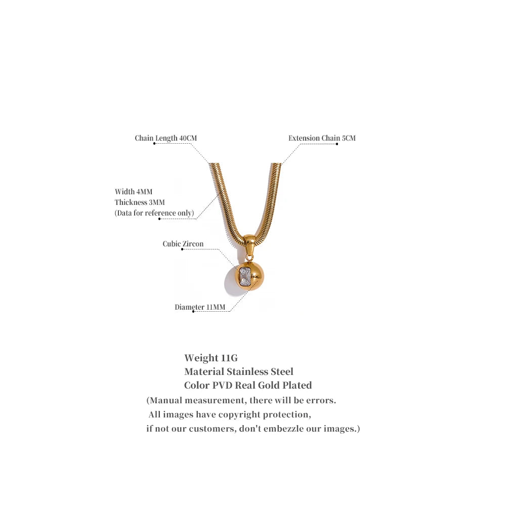 18K Yellow Gold Plated Necklace for Women - Unique Metal Blend 18K Yellow Gold Plated Necklace for Women - Unique Metal Blend